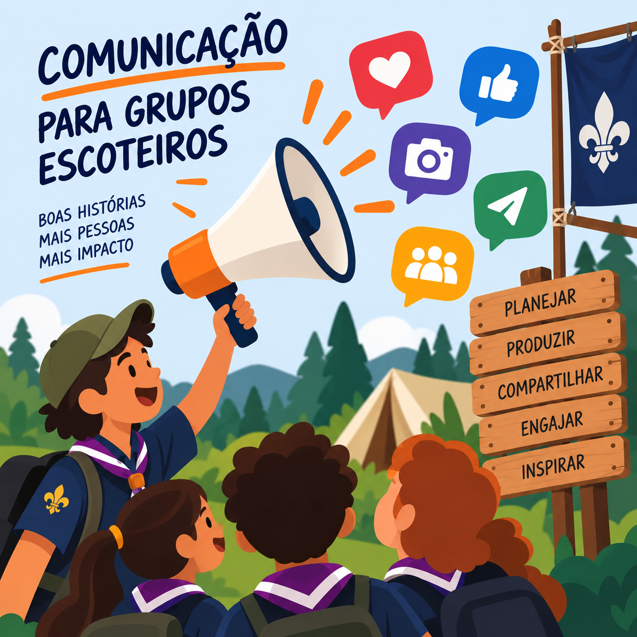Comunicação para Grupos Escoteiros
